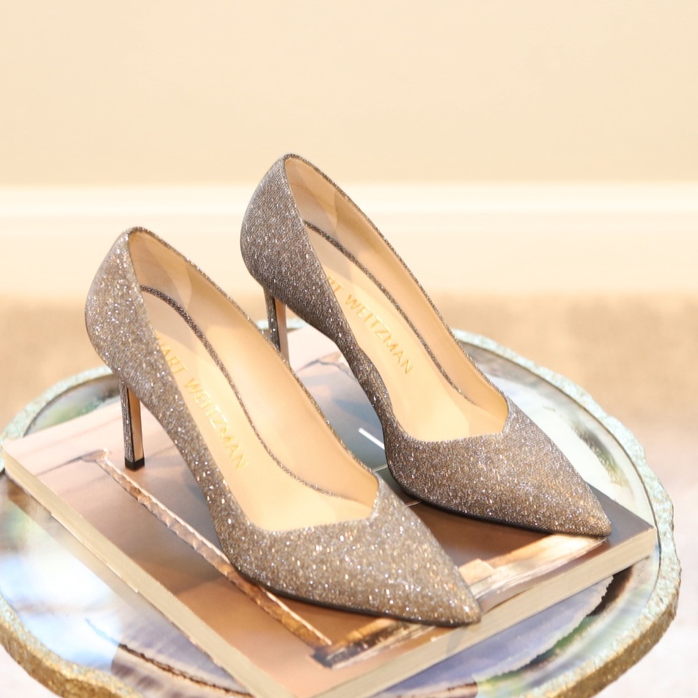 Stuart Weitzman Glitter Pumps